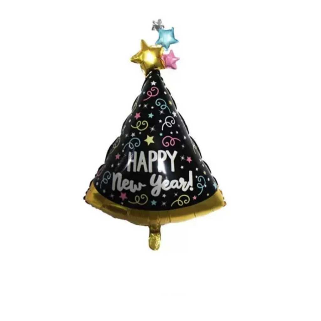 Balon Foil Happy New Year / Dekorasi Tahun Baru