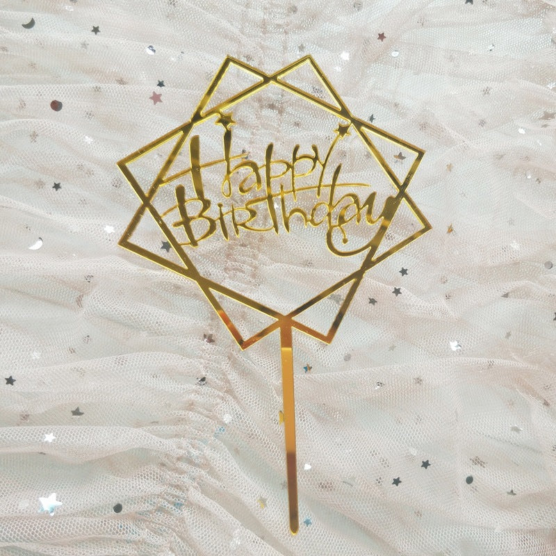 Cake Topper Acrylic / Topper Kue Akrilik Happy Valentine Day / Happy Birthday / HBD