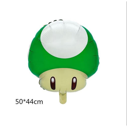 Balon Foil Bulat Super Mario /  Mario Double Side Size 45 cm
