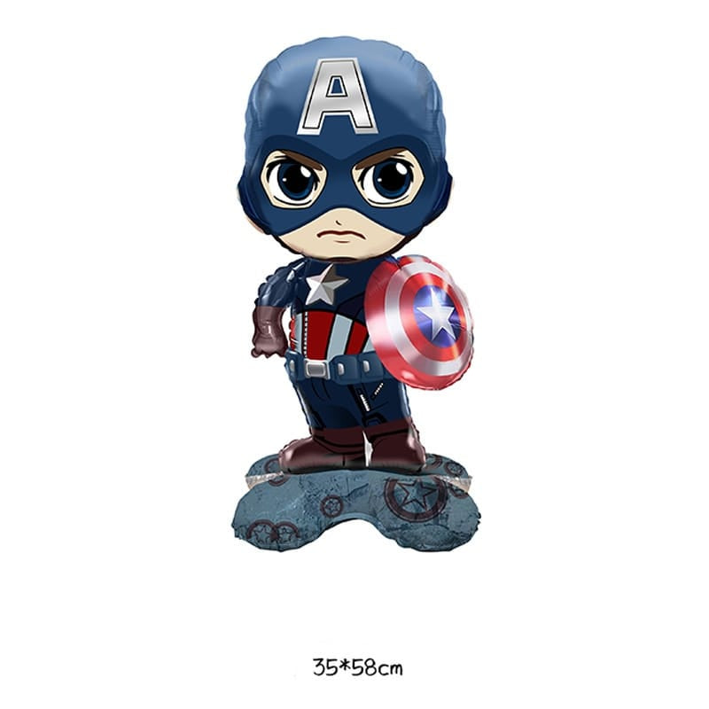 Balon Foil Standing Captain America, Standing Iron Man, Standing Spiderman