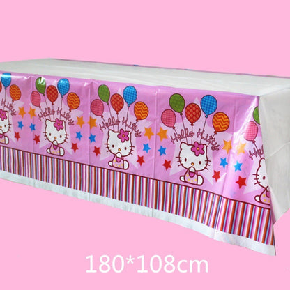 Taplak Meja Plastik Karakter/ Plastic Table Cover Karakter / Kartun