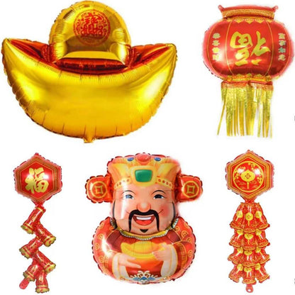 Set isi 5 Balon Foil Imlek / Chinese New Year