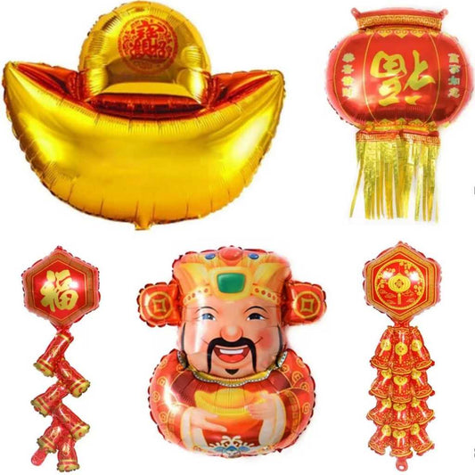 Set isi 5 Balon Foil Imlek / Chinese New Year