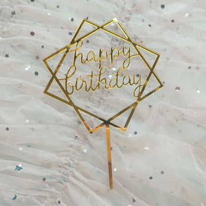 Cake Topper Acrylic / Topper Kue Akrilik Happy Valentine Day / Happy Birthday / HBD