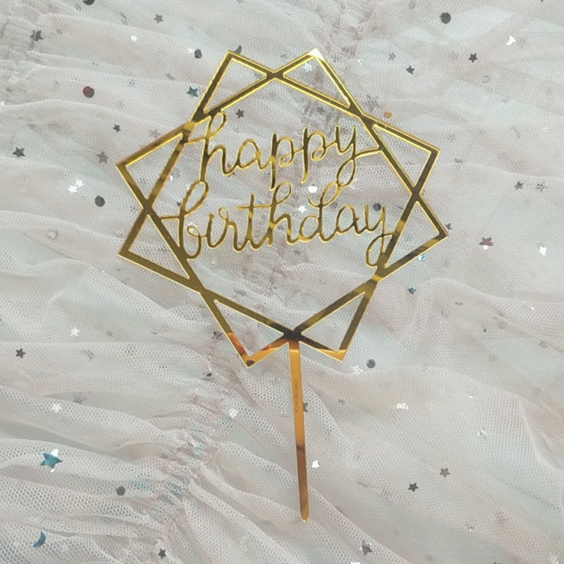 Cake Topper Acrylic / Topper Kue Akrilik Happy Valentine Day / Happy Birthday / HBD