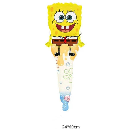 Balon Foil Pentung Panjang Mickey Unicorn Spiderman Spongebob Hello Kitty Pikachu Captain America