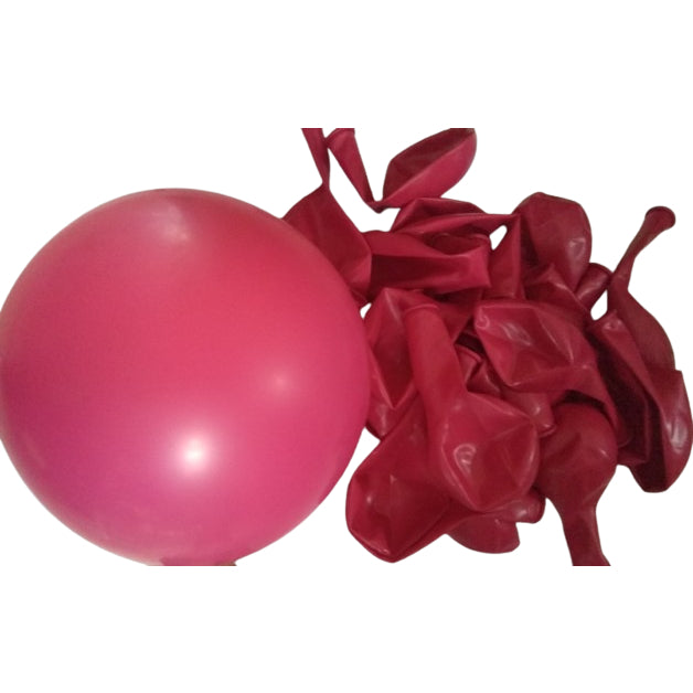 Balon Latex / Lateks Metalik 12 inch Warna Wine Red / Burgundy