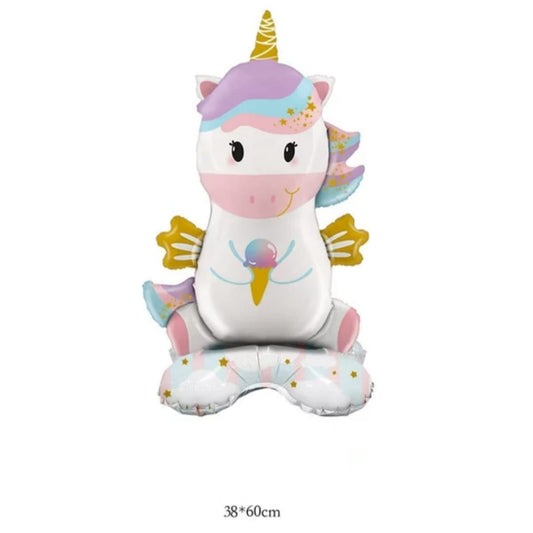 Balon Foil Standing Unicorn Ice Cream Size 60 cm