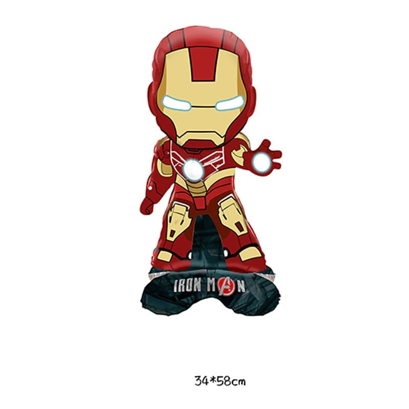 Balon Foil Standing Captain America, Standing Iron Man, Standing Spiderman