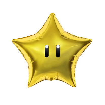 Balon Foil Bulat Super Mario /  Mario Double Side Size 45 cm