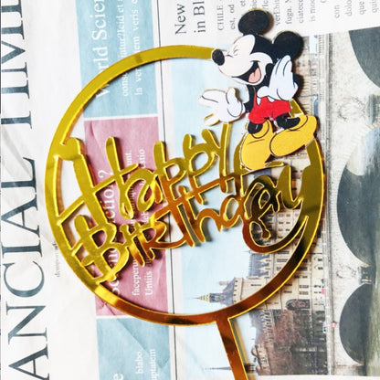 Cake Topper Acrylic / Akrilik Happy Birthday Ariel The Mermaid