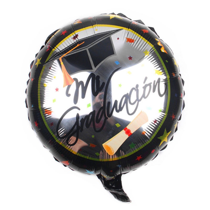 Balon Foil Bulat Wisuda / Graduation / Congrats Grad Size 45 cm