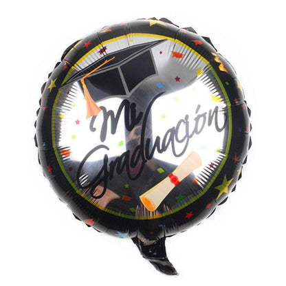 Balon Foil Bulat Wisuda / Graduation / Congrats Grad Size 45 cm