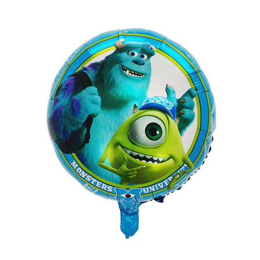 Balon Foil Bulat Monster University Size 45 cm