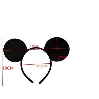 Bando Flannel / Headband Minnie Mouse / Mickey Mouse