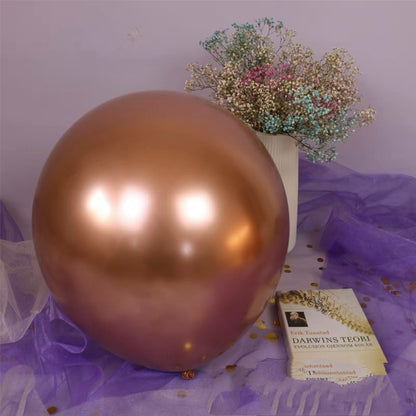 Balon Latex Chrome 10 inch isi 50 Pcs / Pack Grosir