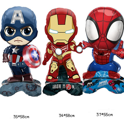 Balon Foil Standing Captain America, Standing Iron Man, Standing Spiderman