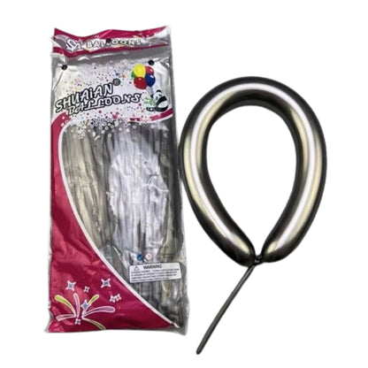 Balon Latex Twist Chrome / Balon Panjang / Pentil / Cacing Chrome