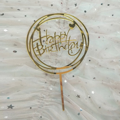Cake Topper Acrylic / Topper Kue Akrilik Happy Valentine Day / Happy Birthday / HBD