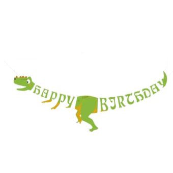 Bunting Banner Happy Birthday Dinosaurus / Dino / Dinosaur