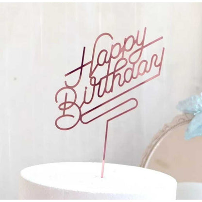 Cake Topper Acrylic / Topper Kue Akrilik Happy Birthday / Mother Day / Valentine Day/ Anniversary