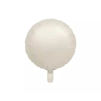 Balon Foil Hati/Love, Star/Bintang, Round/Bulat Satin Matte Size 45 cm Warna Caramel, Cream, Coffee