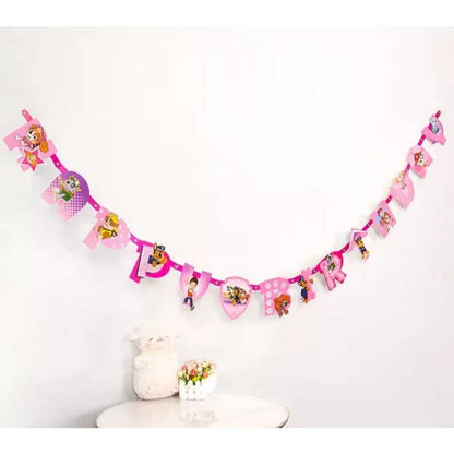 Bunting Flag / Banner Happy Birthday HBD Paw Patrol Model Huruf