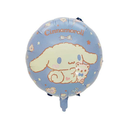 Balon Foil Bulat / Round Sanrio (My Melody, Kuromi, Cinnamoroll) Size 45 cm