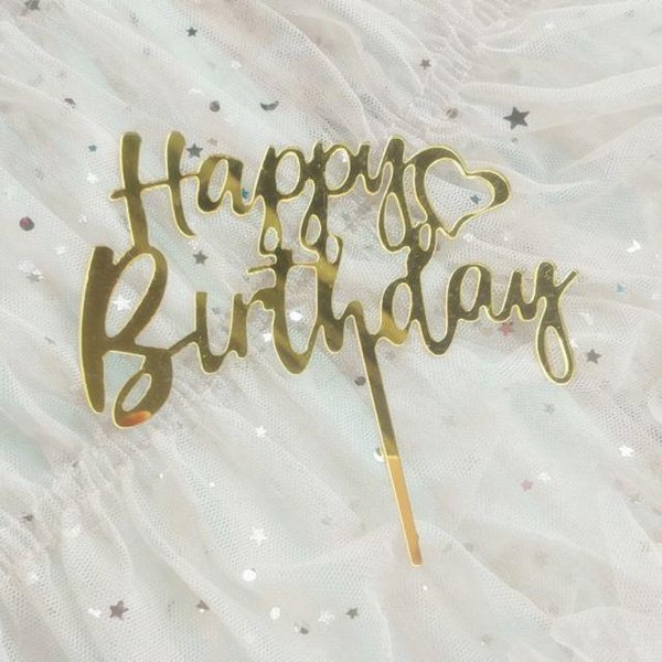 Cake Topper Acrylic / Topper Kue Akrilik Happy Valentine Day / Happy Birthday / HBD