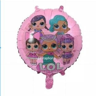 Balon Foil Karakter Bulat ukuran 45cm PART 1