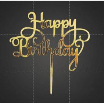 Cake Topper Acrylic / Akrilik Happy Birthday/Anniversary/Make A Wish/Best Dad Ever/Sweet Seventeen