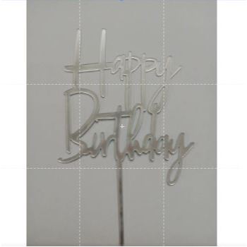Cake Topper Acrylic / Topper Kue Akrilik Happy Valentine Day / Happy Birthday / HBD