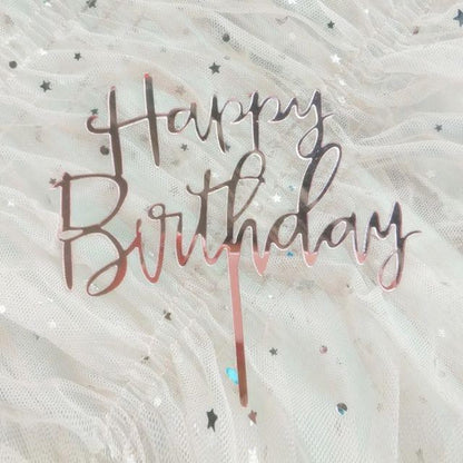Cake Topper Acrylic / Topper Kue Akrilik Happy Valentine Day / Happy Birthday / HBD