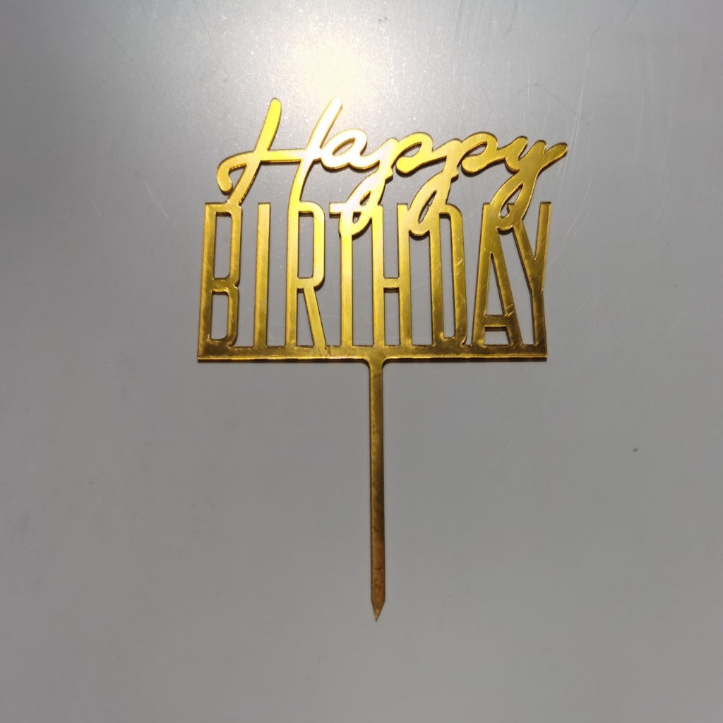 Cake Topper Acrylic / Topper Kue Akrilik Happy Valentine Day / Happy Birthday / HBD
