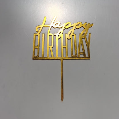 Cake Topper Acrylic / Topper Kue Akrilik Happy Valentine Day / Happy Birthday / HBD