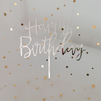 Cake Topper Acrylic / Topper Kue Akrilik Happy Birthday / Mother Day / Valentine Day/ Anniversary
