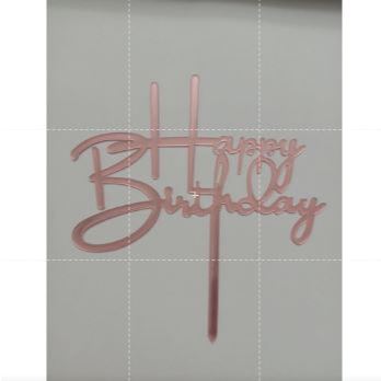 Cake Topper Acrylic / Topper Kue Akrilik Happy Valentine Day / Happy Birthday / HBD