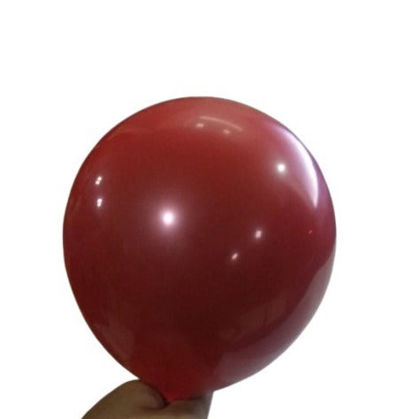 Balon Latex / Lateks Double Layer Warna Chanel Red Size 5 inch