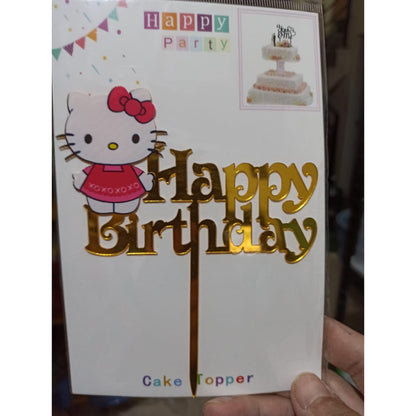 Cake Topper Acrylic / Akrilik Happy Birthday One & Unicorn/ Ariel Mermaid /Captain America / Rainbow