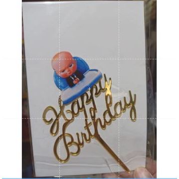 Cake Topper Acrylic / Akrilik Happy Birthday One & Unicorn/ Ariel Mermaid /Captain America / Rainbow