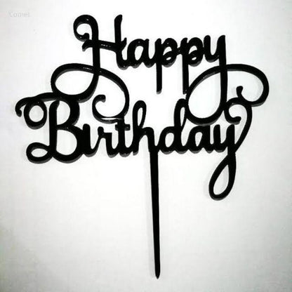 Cake Topper Acrylic / Topper Kue Akrilik Happy Birthday / Mother Day / Valentine Day/ Anniversary