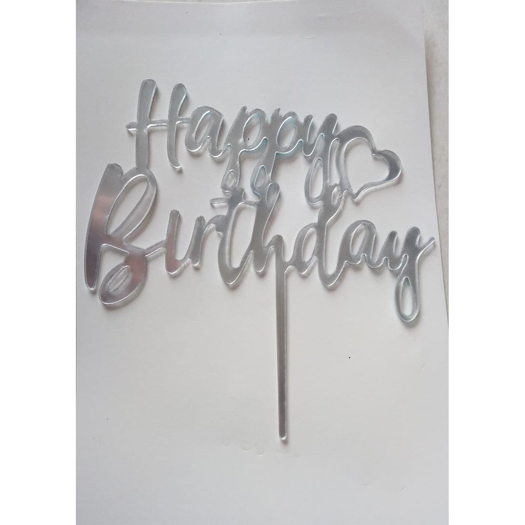 Cake Topper Acrylic / Topper Kue Akrilik Happy Valentine Day / Happy Birthday / HBD