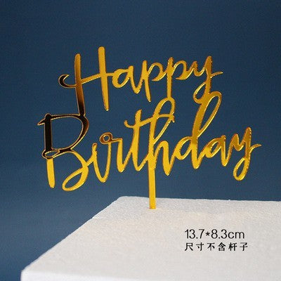 Cake Topper Acrylic / Topper Kue Akrilik Happy Valentine Day / Happy Birthday / HBD