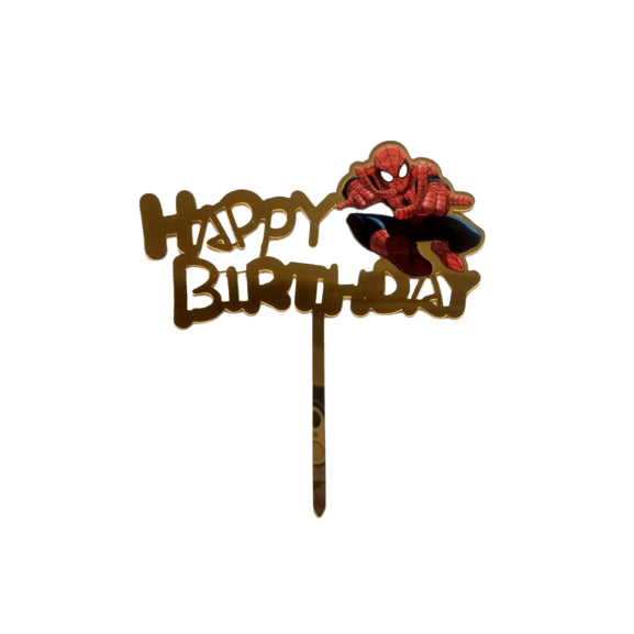 Cake Topper Acrylic / Akrilik Happy Birthday One & Unicorn/ Ariel Mermaid /Captain America / Rainbow