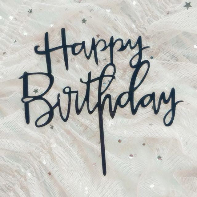 Cake Topper Acrylic / Topper Kue Akrilik Happy Valentine Day / Happy Birthday / HBD