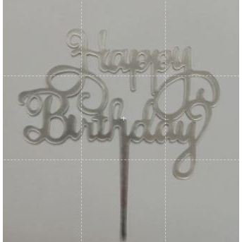 Cake Topper Acrylic / Topper Kue Akrilik Happy Valentine Day / Happy Birthday / HBD