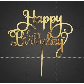 Cake Topper Acrylic / Topper Kue Akrilik Happy Valentine Day / Happy Birthday / HBD