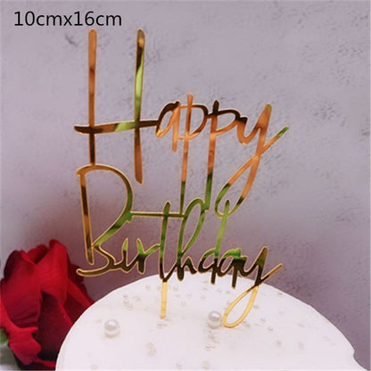 Cake Topper Acrylic / Topper Kue Akrilik Happy Valentine Day / Happy Birthday / HBD
