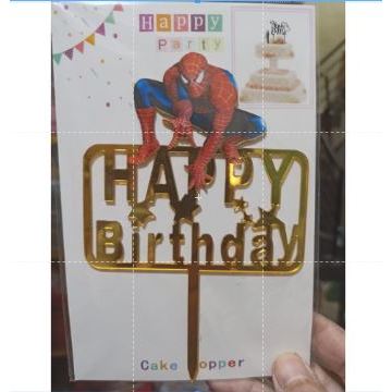 Cake Topper Acrylic / Akrilik Happy Birthday One & Unicorn/ Ariel Mermaid /Captain America / Rainbow