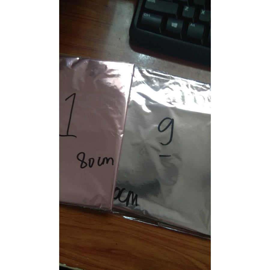 Balon Foil Angka Jumbo Size 80 cm Warna Rose Gold